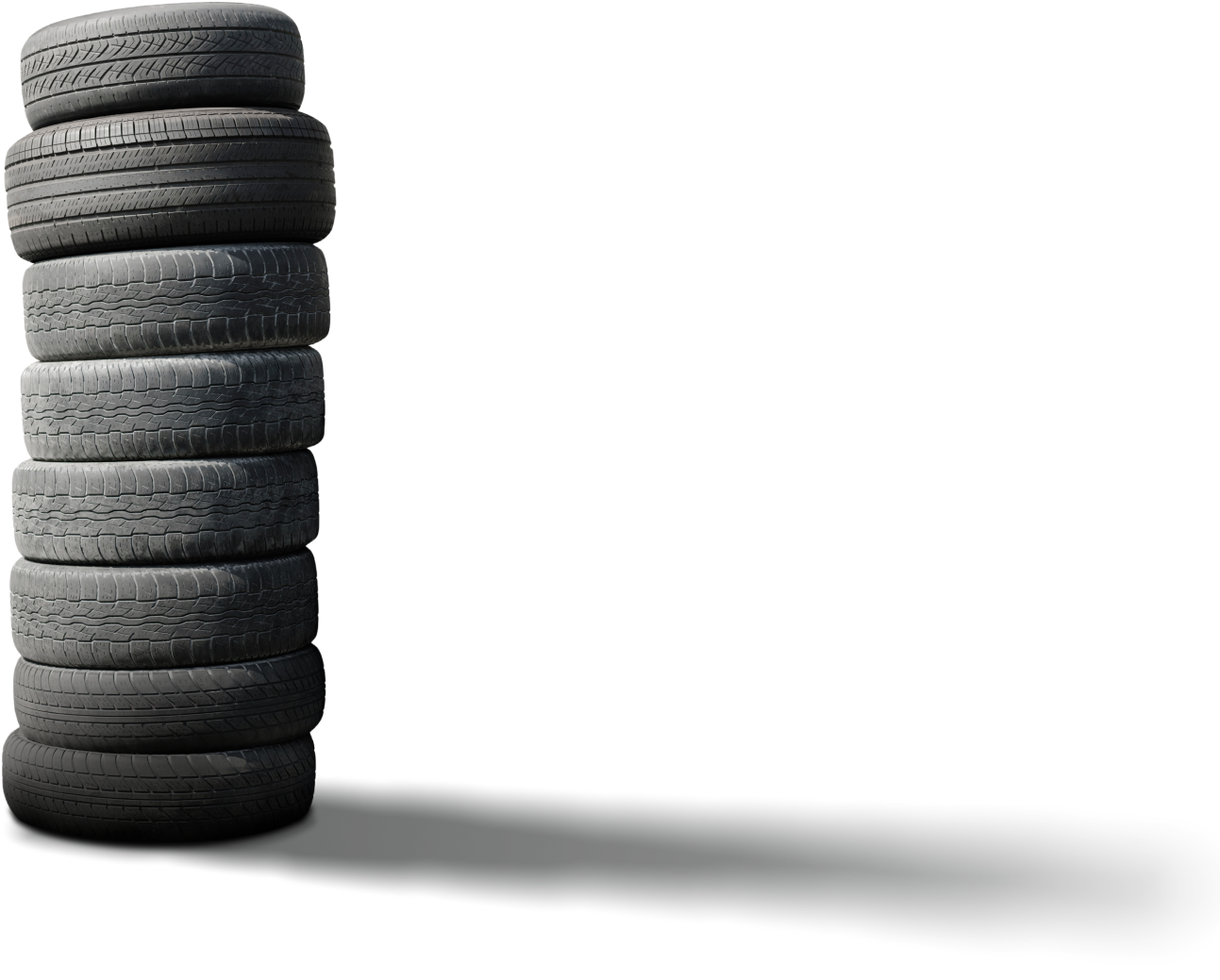Stack of tyres